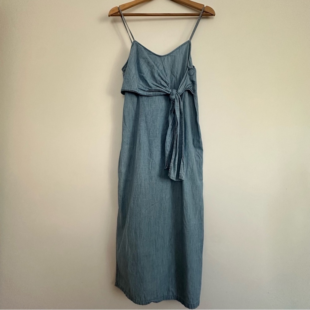 Top Shop front wrap dress with side slits size: 6 - Picture 2 of 4